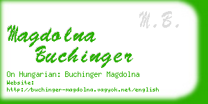 magdolna buchinger business card